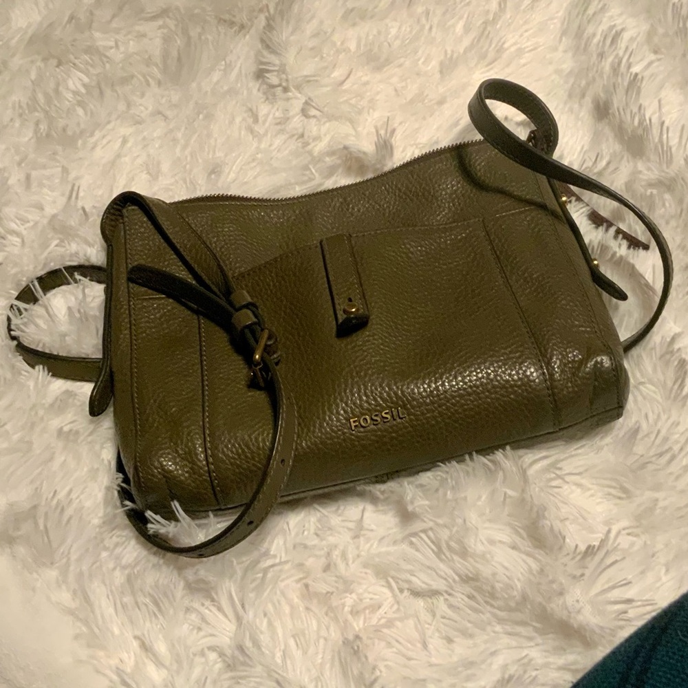 BOGO - Fossil - Olive Green Leather Crossbody Purse